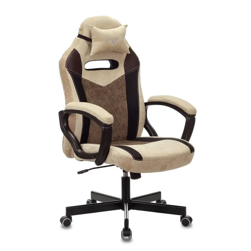 Кресло игровое геймерское Бюрократ VIKING 6 KNIGHT BR FABRIC коричневый крестовина металл главное фото