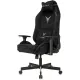 Кресло игровое Knight N1 Fabric черный Light-20 с подголов. крестов. металл. Фото товара с разных ракурсов.