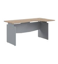 Стол письменный эргономичный OCET 169(R) Дуб Сонома светлый/Металлик 1600x860x750